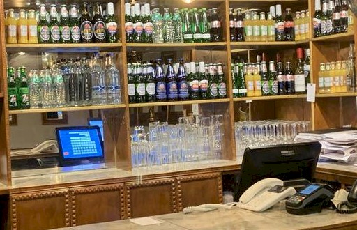 Well stocked bar